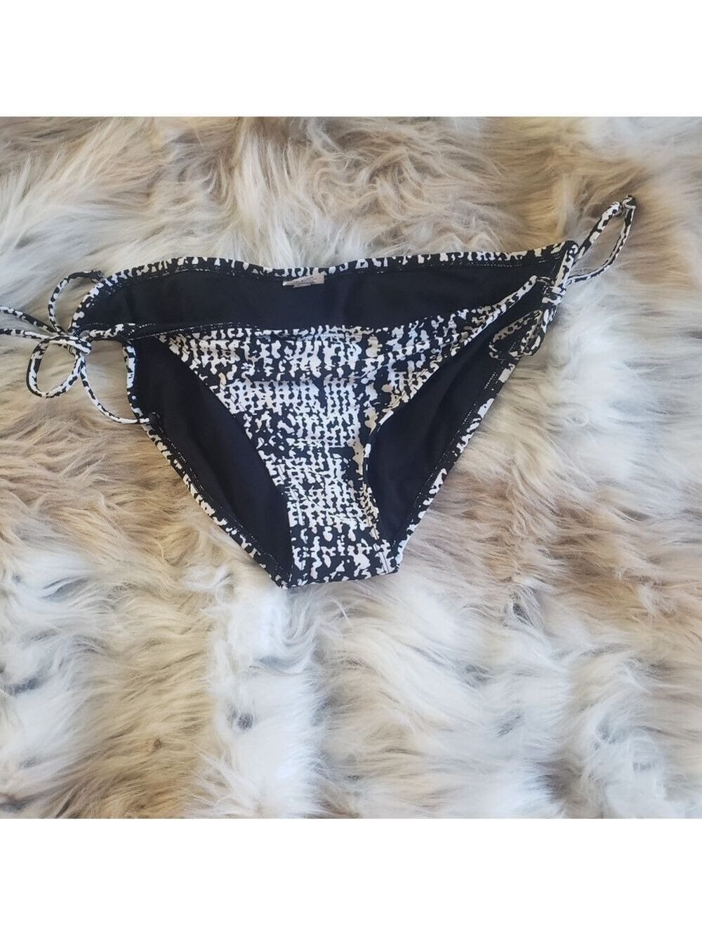 Converse Black White Bikini Bottom NWOT
